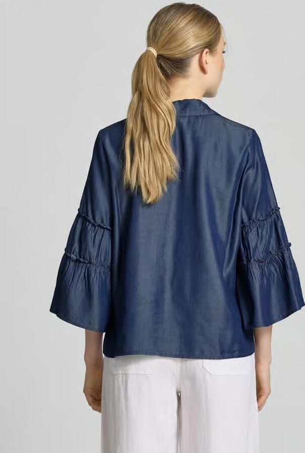 S.Oliver BLACK LABEL regular fit jeansblouse van lyocell - Foto 5