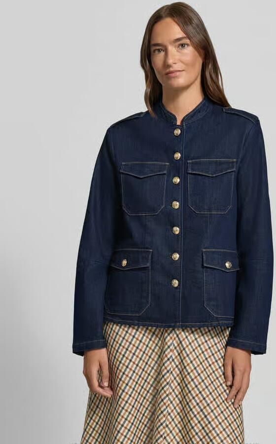 S.Oliver BLACK LABEL Regular fit jeansjack met sierknopen - Foto 2