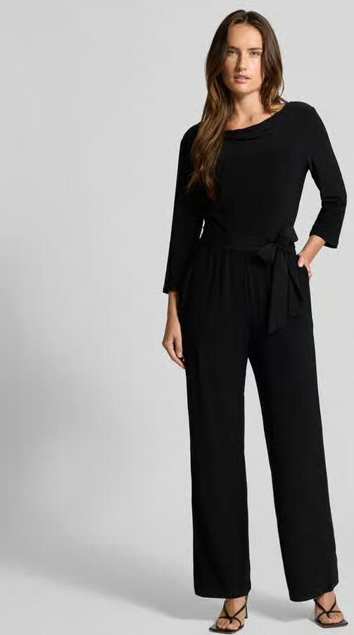 S.Oliver BLACK LABEL Regular fit jumpsuit met cascadehals - Foto 5