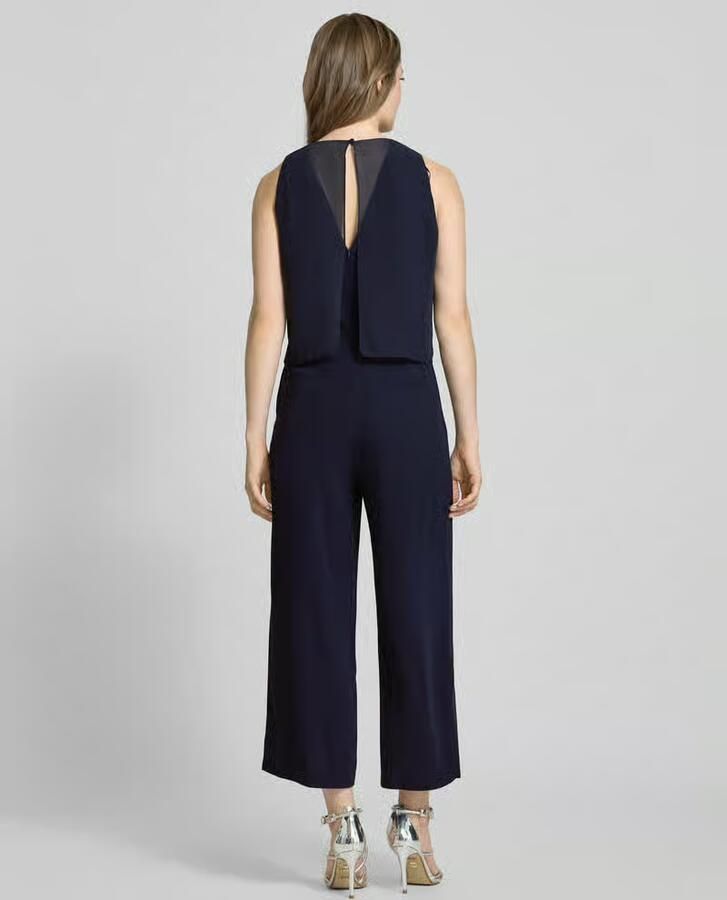 S.Oliver BLACK LABEL Regular fit jumpsuit met dubbellaagse chiffon - Foto 4