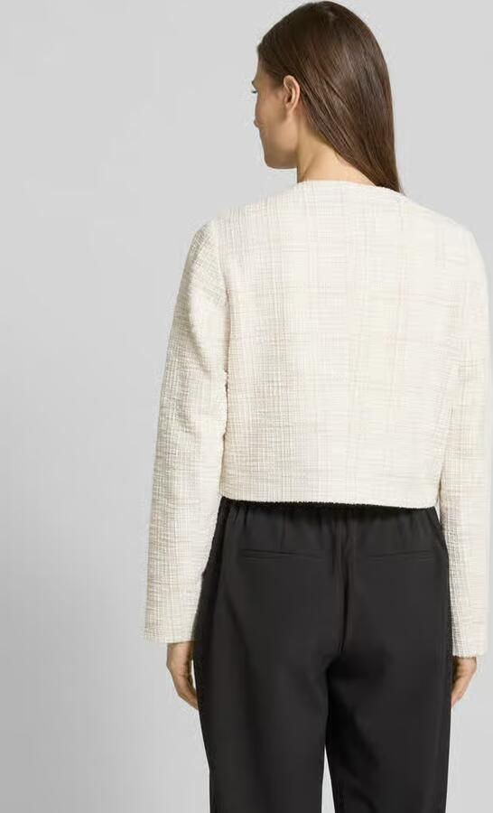 S.Oliver BLACK LABEL Regular fit korte blazer in bouclékwaliteit met effect garen