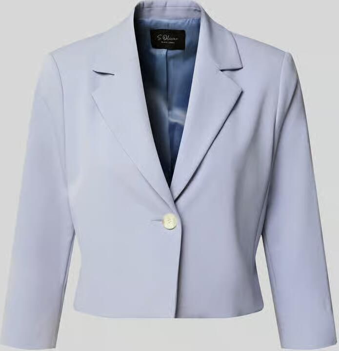 S.Oliver BLACK LABEL regular fit korte blazer met 1-knoopssluiting - Foto 4
