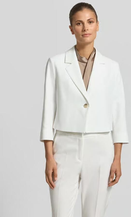 S.Oliver BLACK LABEL regular fit korte blazer met 1-knoopssluiting - Foto 4