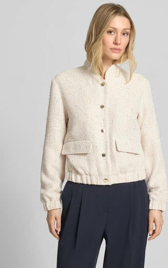 S.Oliver BLACK LABEL regular fit korte blazer met pailletten - Foto 2