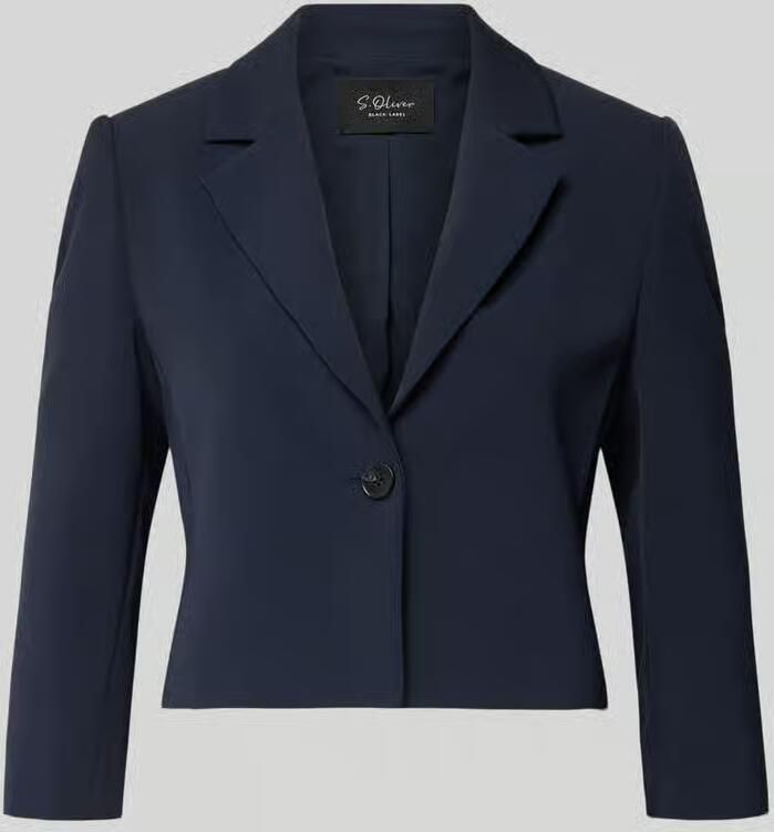 S.Oliver BLACK LABEL regular fit korte blazer met reverskraag - Foto 2