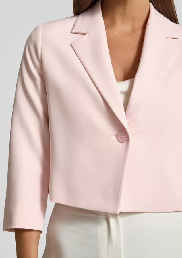 S.Oliver BLACK LABEL regular fit korte blazer met reverskraag