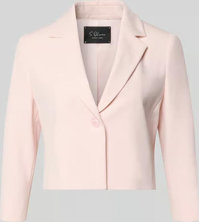 S.Oliver BLACK LABEL regular fit korte blazer met reverskraag - Foto 2