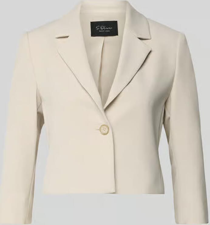 S.Oliver BLACK LABEL regular fit korte blazer met reverskraag - Foto 2