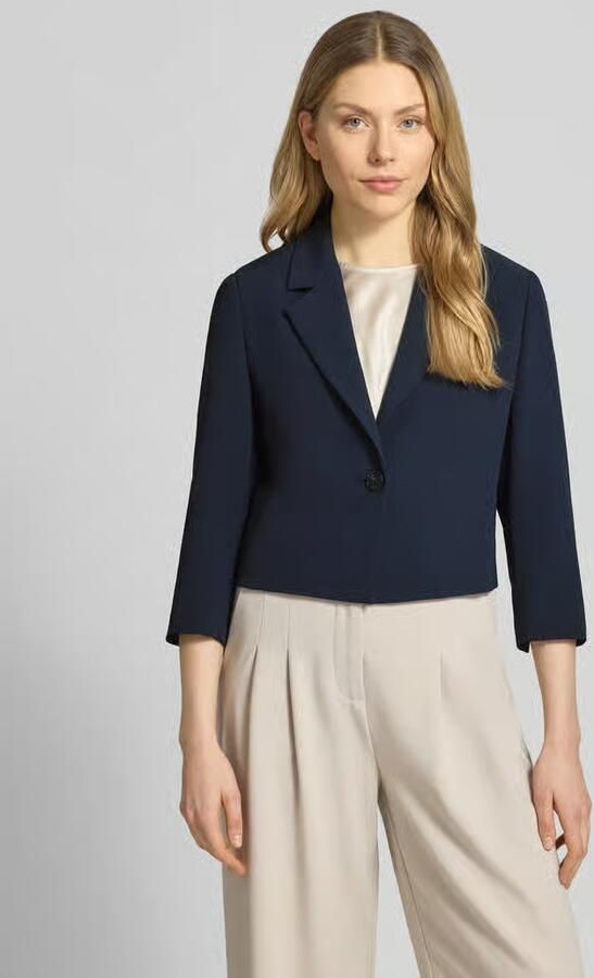 S.Oliver BLACK LABEL regular fit korte blazer met reverskraag - Foto 3