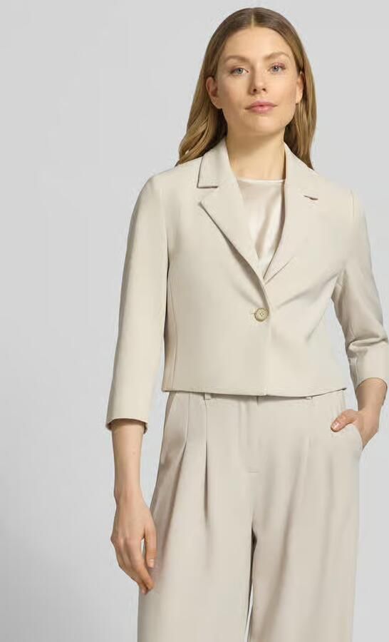 S.Oliver BLACK LABEL regular fit korte blazer met reverskraag - Foto 4