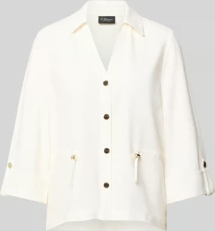 S.Oliver BLACK LABEL regular fit korte blazer met viscose - Foto 5