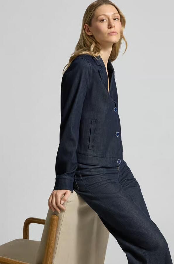 S.Oliver BLACK LABEL Regular fit korte blazer van Denim - Foto 2