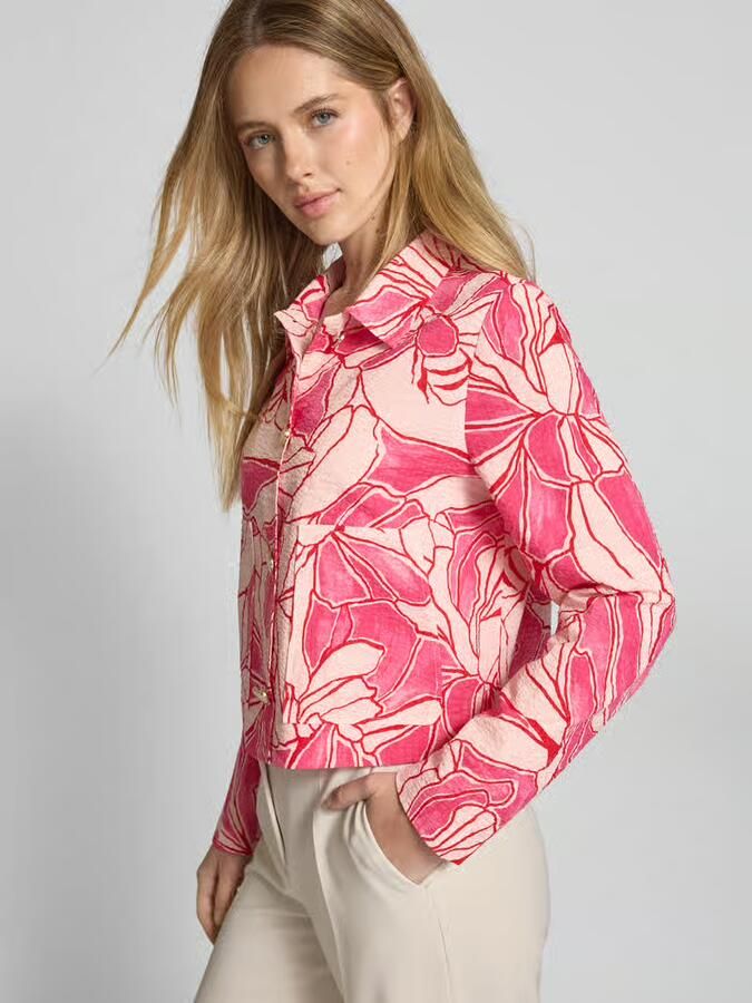 S.Oliver BLACK LABEL Regular fit korte blazer van puur katoen