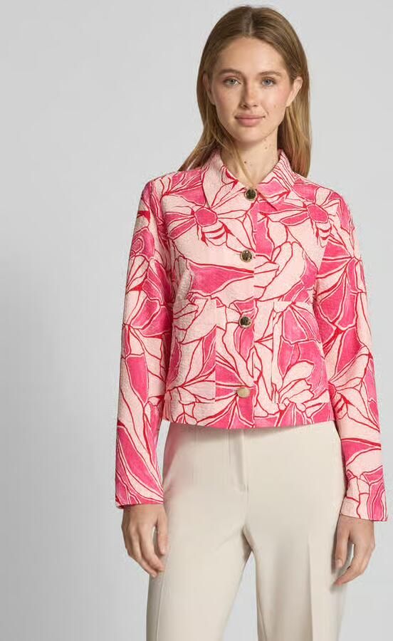 S.Oliver BLACK LABEL Regular fit korte blazer van puur katoen - Foto 3