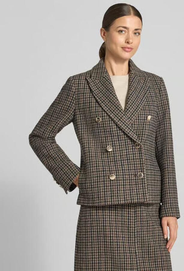 S.Oliver BLACK LABEL Regular fit korte blazer van wolmix - Foto 2
