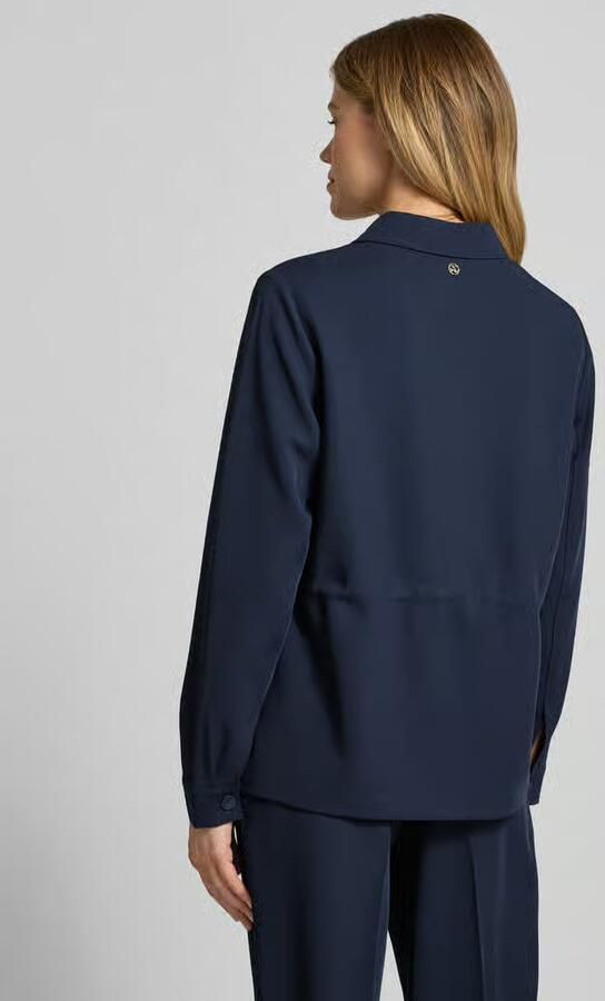 S.Oliver BLACK LABEL regular fit lange blazer met borstpattentaschen - Foto 6