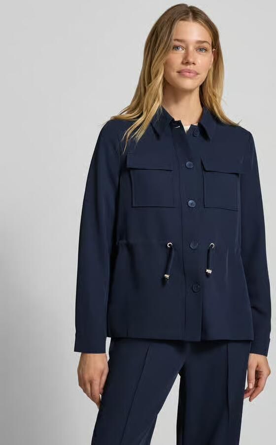 S.Oliver BLACK LABEL regular fit lange blazer met borstpattentaschen - Foto 5