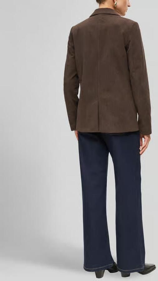 S.Oliver BLACK LABEL Regular fit lange blazer met corduroystructuur - Foto 2