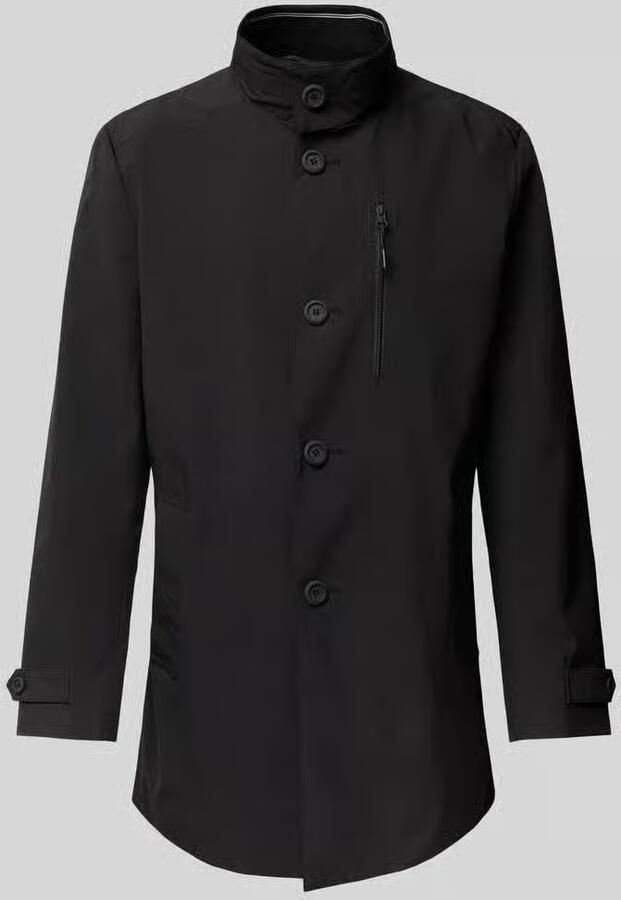 S.Oliver BLACK LABEL Regular fit lange jas met waterafstotende functie en opstaande kraag