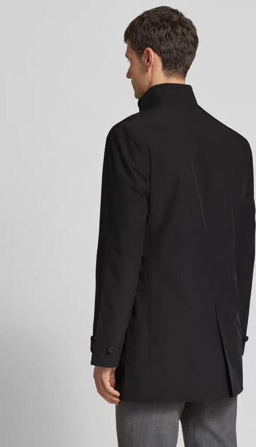 S.Oliver BLACK LABEL Regular fit lange jas met waterafstotende functie en opstaande kraag - Foto 4