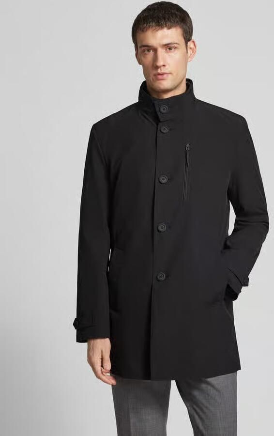 S.Oliver BLACK LABEL Regular fit lange jas met waterafstotende functie en opstaande kraag - Foto 3