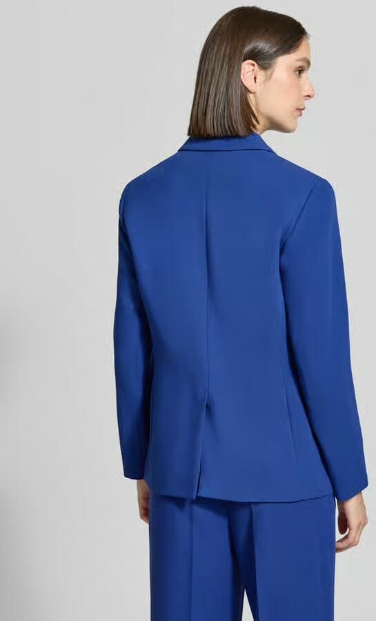 S.Oliver BLACK LABEL Regular fit longblazer van viscosemix - Foto 2