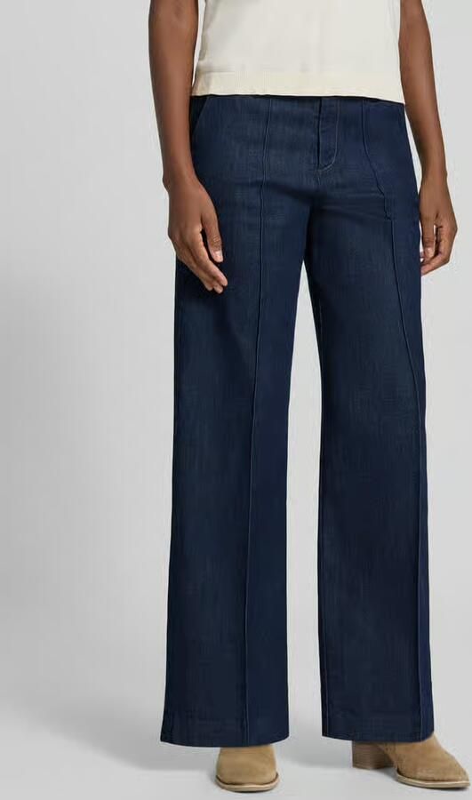 S.Oliver BLACK LABEL regular fit marlenebroek van katoenmix - Foto 3
