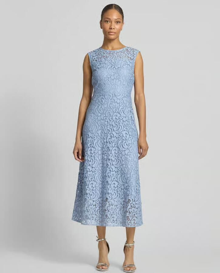 S.Oliver BLACK LABEL regular fit midi-jurk met katoen - Foto 2