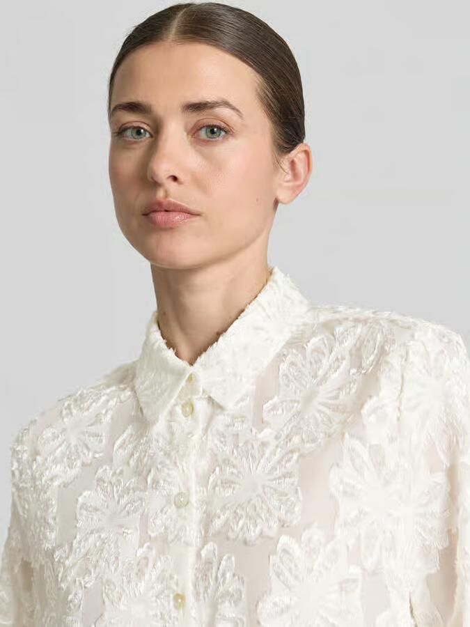 S.Oliver BLACK LABEL regular fit overhemdblouse met floraal motief - Foto 3