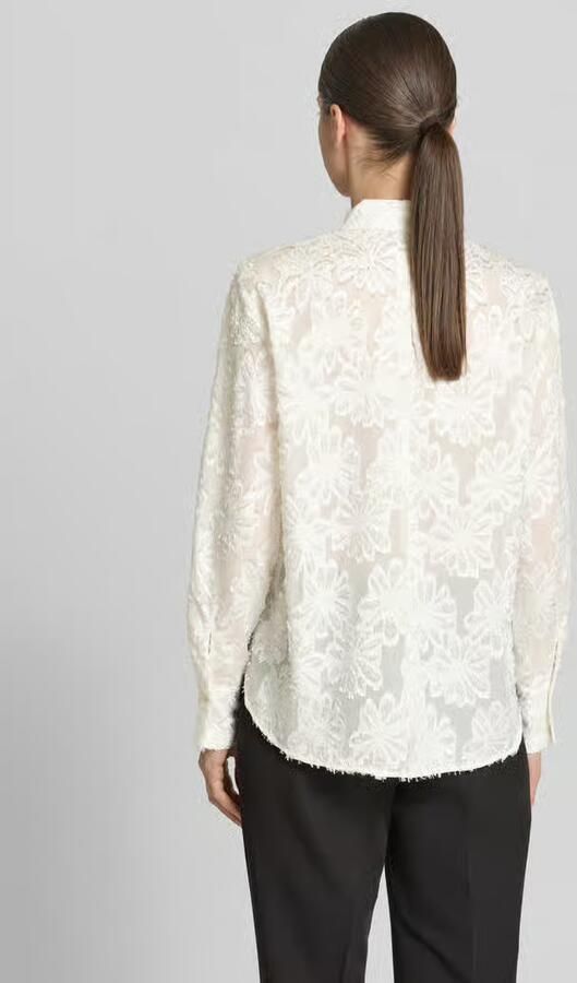 S.Oliver BLACK LABEL regular fit overhemdblouse met floraal motief - Foto 5