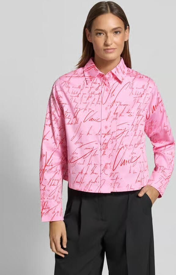 S.Oliver BLACK LABEL Regular fit overhemdblouse van katoenmix - Foto 3