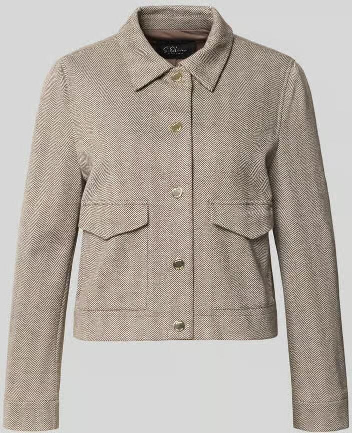 S.Oliver BLACK LABEL Regular fit overhemdjack met viscose - Foto 4