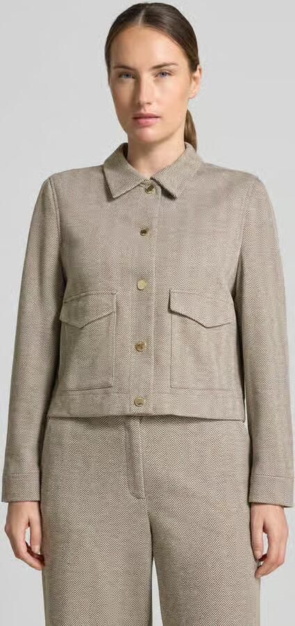 S.Oliver BLACK LABEL Regular fit overhemdjack met viscose - Foto 2