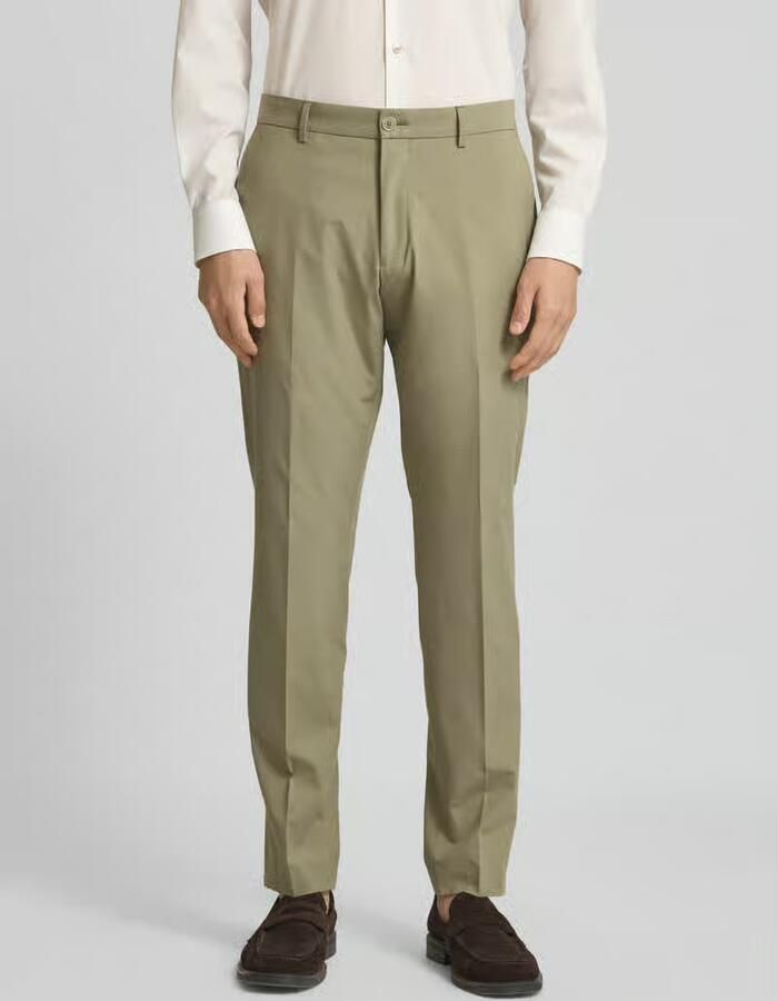 S.Oliver BLACK LABEL Regular fit pantalon met fijne geweven structuur - Foto 2