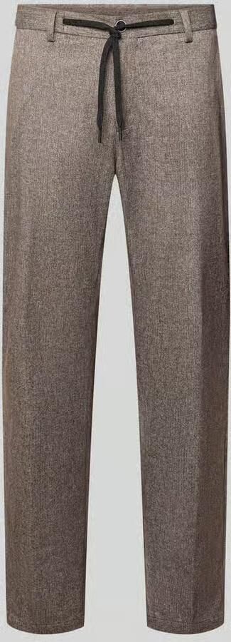 S.Oliver BLACK LABEL Regular fit pantalon met mix van katoen en lyocell model 'Jogg' - Foto 4