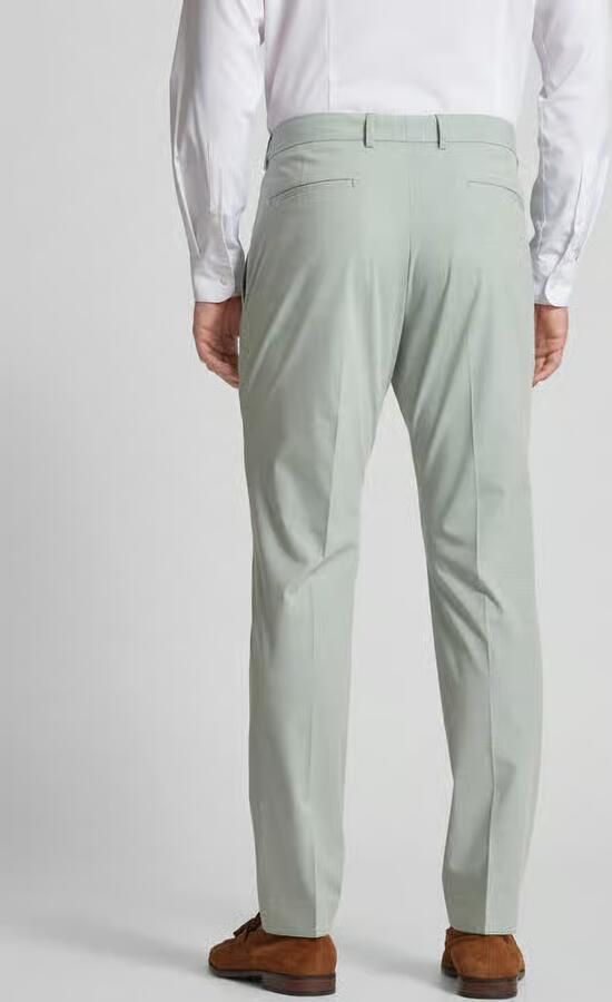 S.Oliver BLACK LABEL Regular fit pantalon met persplooien model 'Pure'