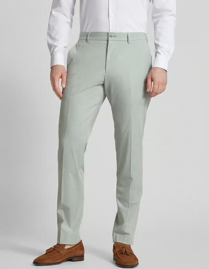 S.Oliver BLACK LABEL Regular fit pantalon met persplooien model 'Pure' - Foto 2