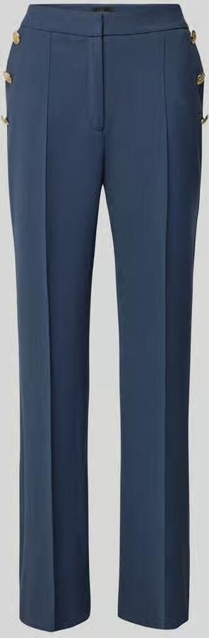 S.Oliver BLACK LABEL Regular fit pantalon met viscose hoge taille en decoratieve knopen - Foto 1