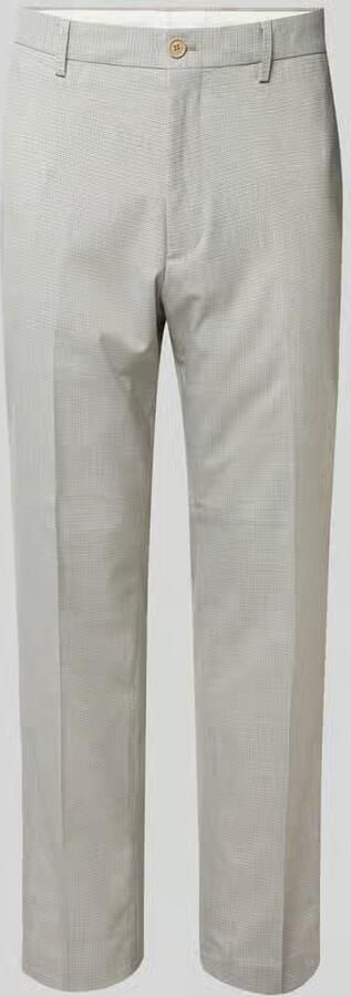 S.Oliver BLACK LABEL Regular fit pantalon van viscosemix met fijne geweven structuur - Foto 4