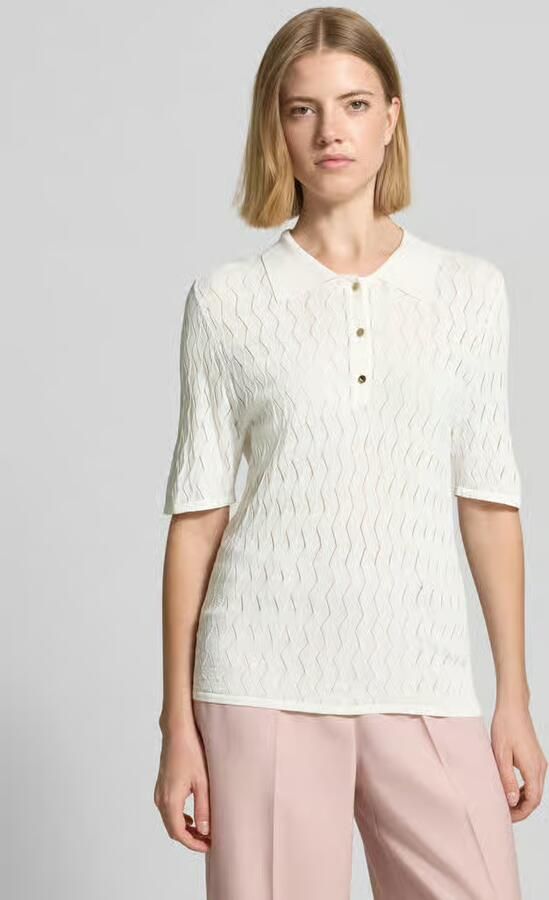 S.Oliver BLACK LABEL regular fit poloshirt van viscosemix - Foto 2
