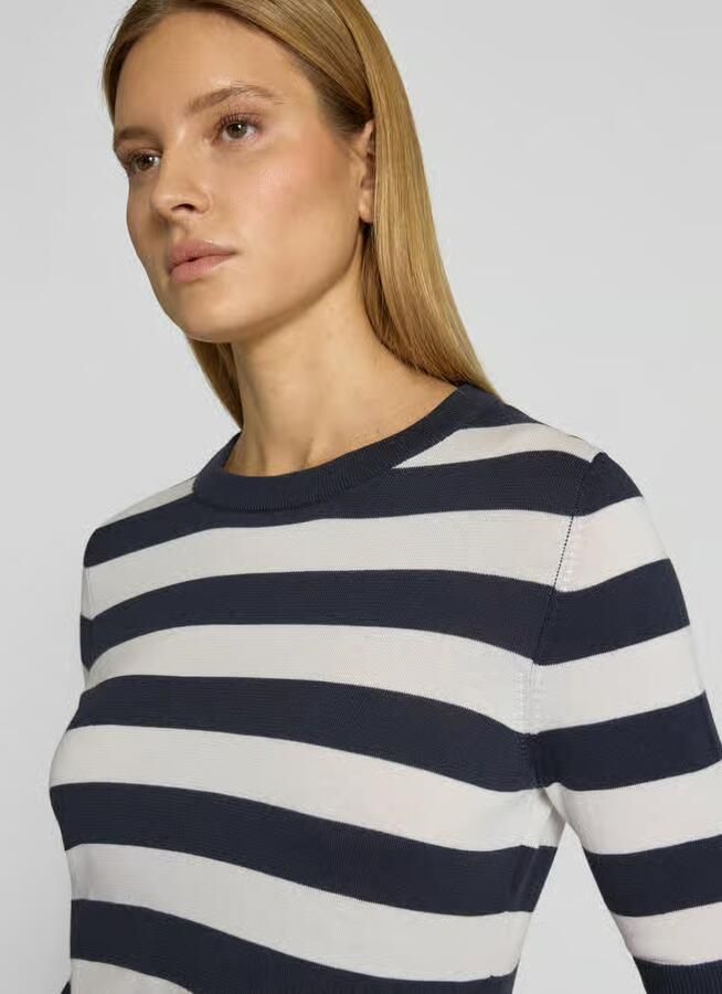 S.Oliver BLACK LABEL Regular fit Pullover van Mix van katoen en modal