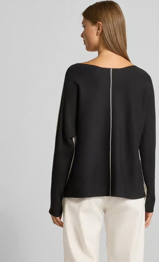 S.Oliver BLACK LABEL Regular fit pullover van viscosemix - Foto 3