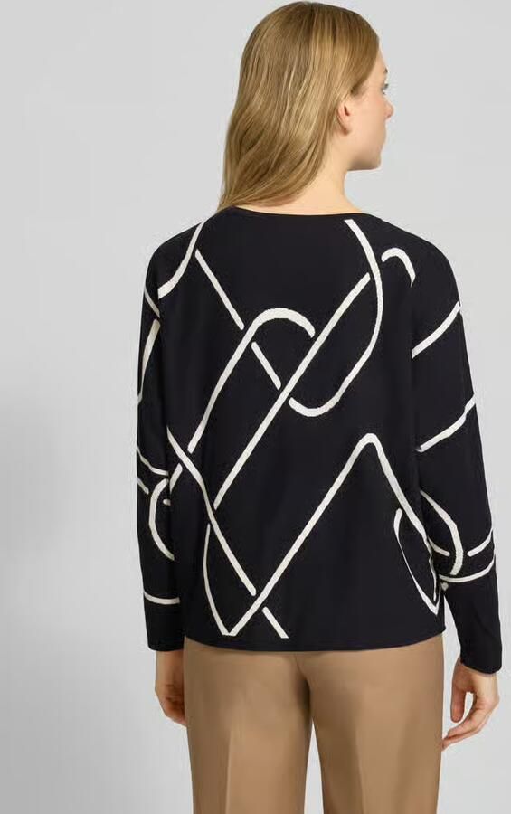 S.Oliver BLACK LABEL Regular fit pullover van viscosemix