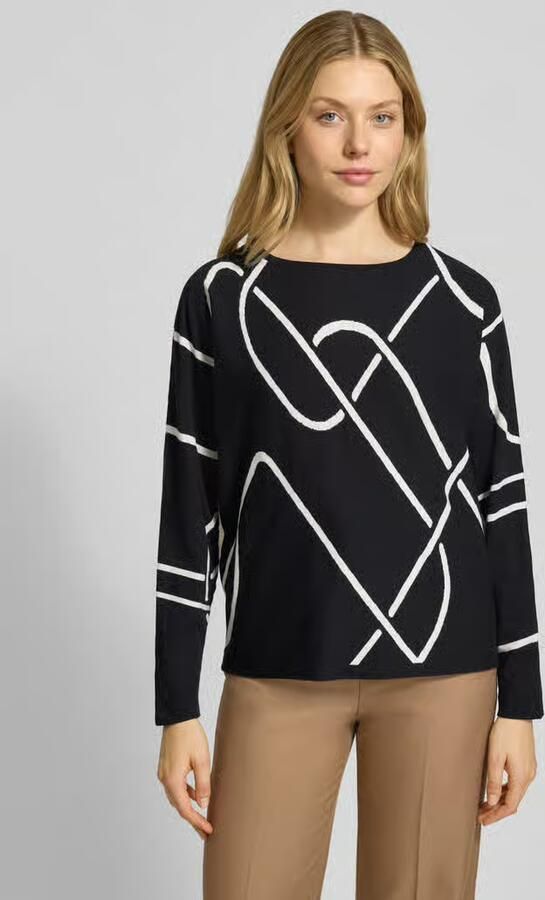 S.Oliver BLACK LABEL Regular fit pullover van viscosemix - Foto 2
