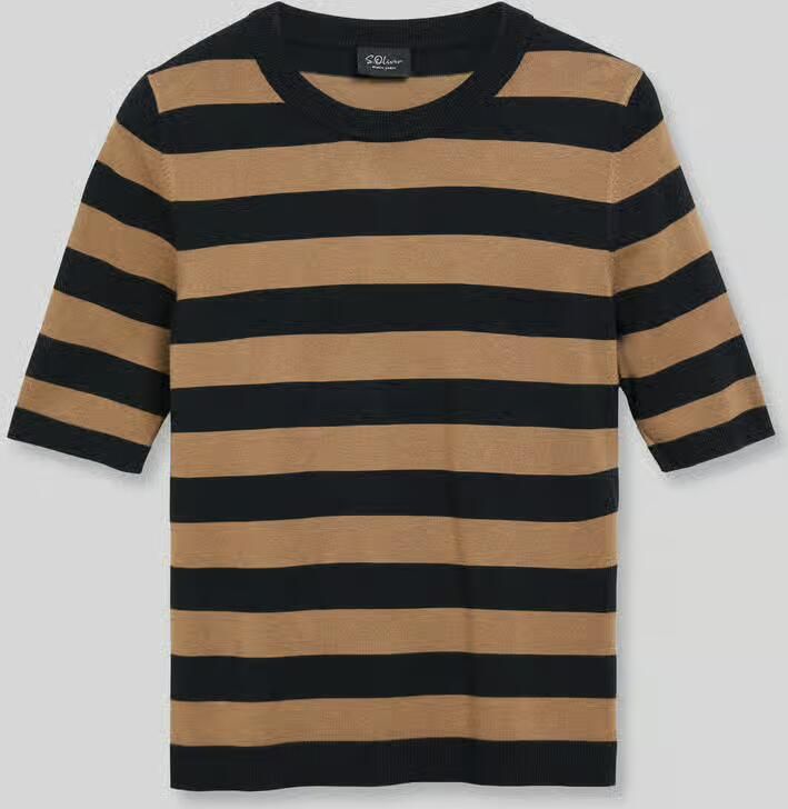 S.Oliver BLACK LABEL Regular fit pullover van viscosemix
