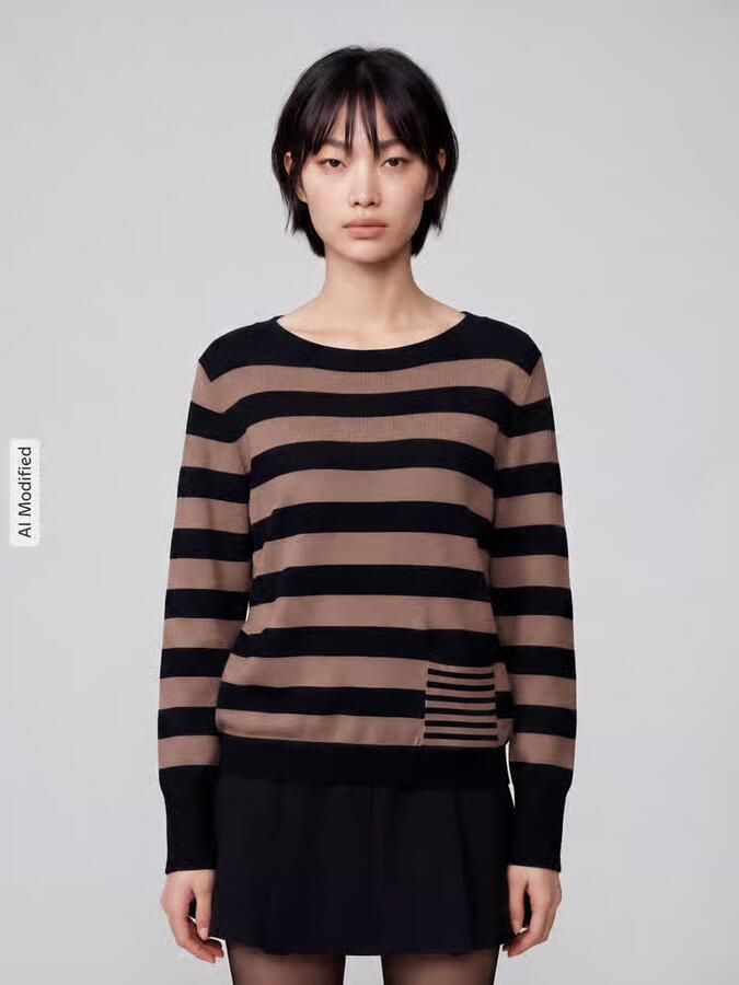 S.Oliver BLACK LABEL Regular fit pullover van viscosemix - Foto 3