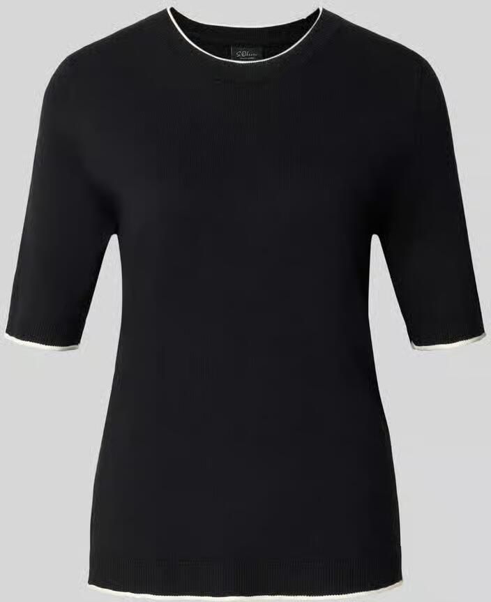 S.Oliver BLACK LABEL Regular fit pullover van viscosemix