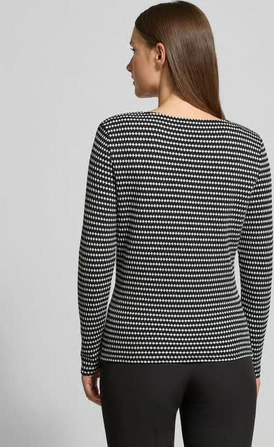 S.Oliver BLACK LABEL Regular fit shirt met lange mouwen en structuurmotief