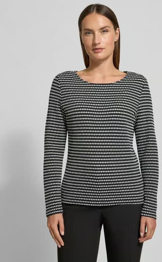 S.Oliver BLACK LABEL Regular fit shirt met lange mouwen en structuurmotief - Foto 2