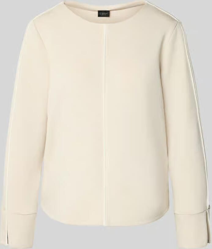 S.Oliver BLACK LABEL Regular fit sweatshirt met contrastnaden